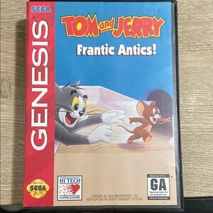 Tom and Jerry: Frantic Antics (Sega Genesis, 1993) No Manual